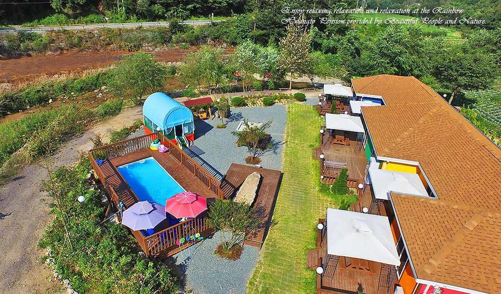 Rainbow Hwangto Pension Pyeongchang Esterno foto