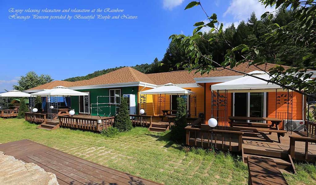 Rainbow Hwangto Pension Pyeongchang Esterno foto